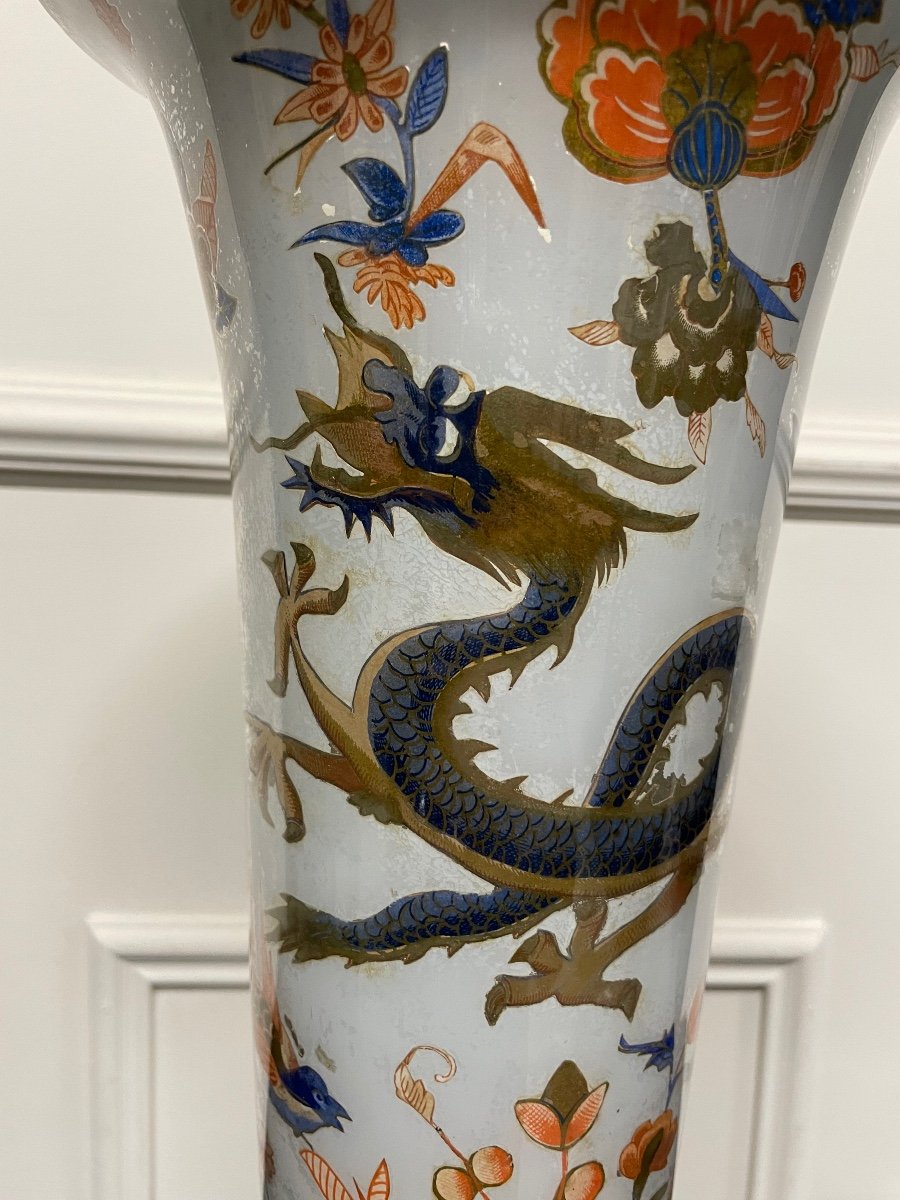 Arte Povera - Large Blown Glass Vase 18th Century-photo-3